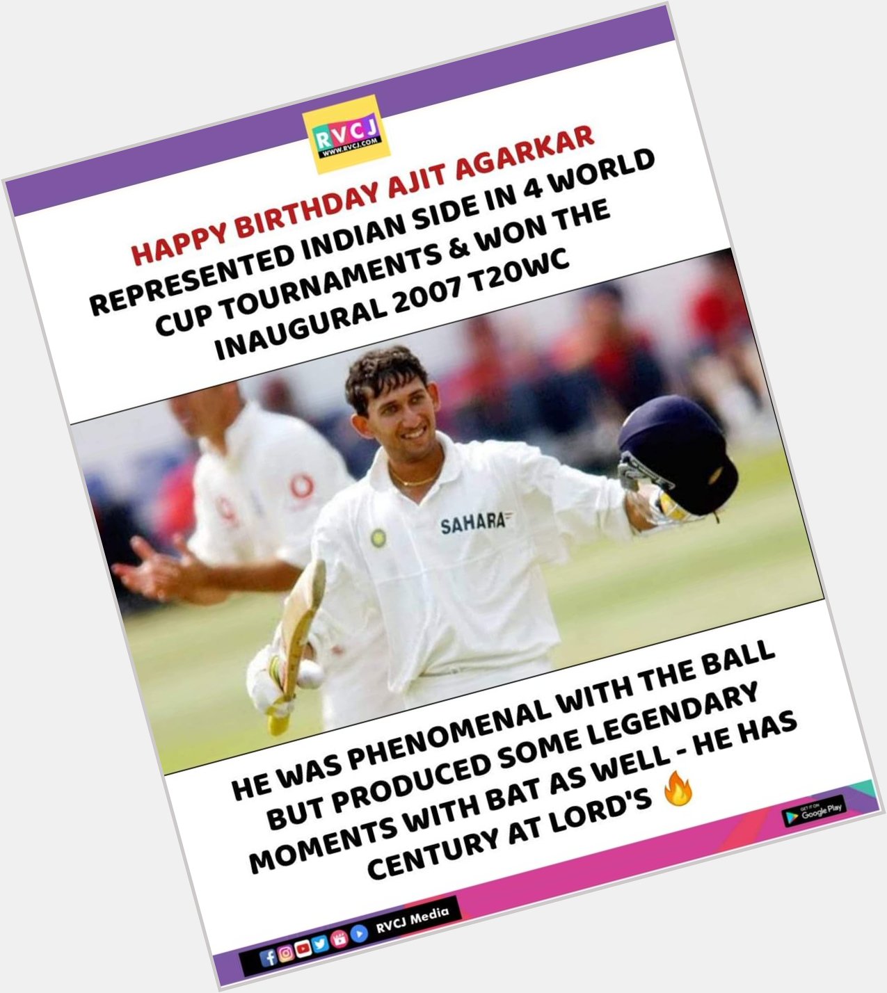 Happy Birthday Ajit Agarkar!  