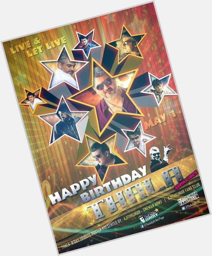 Happy Birthday To Super star Ajith Kumar
<3 <3 <3 