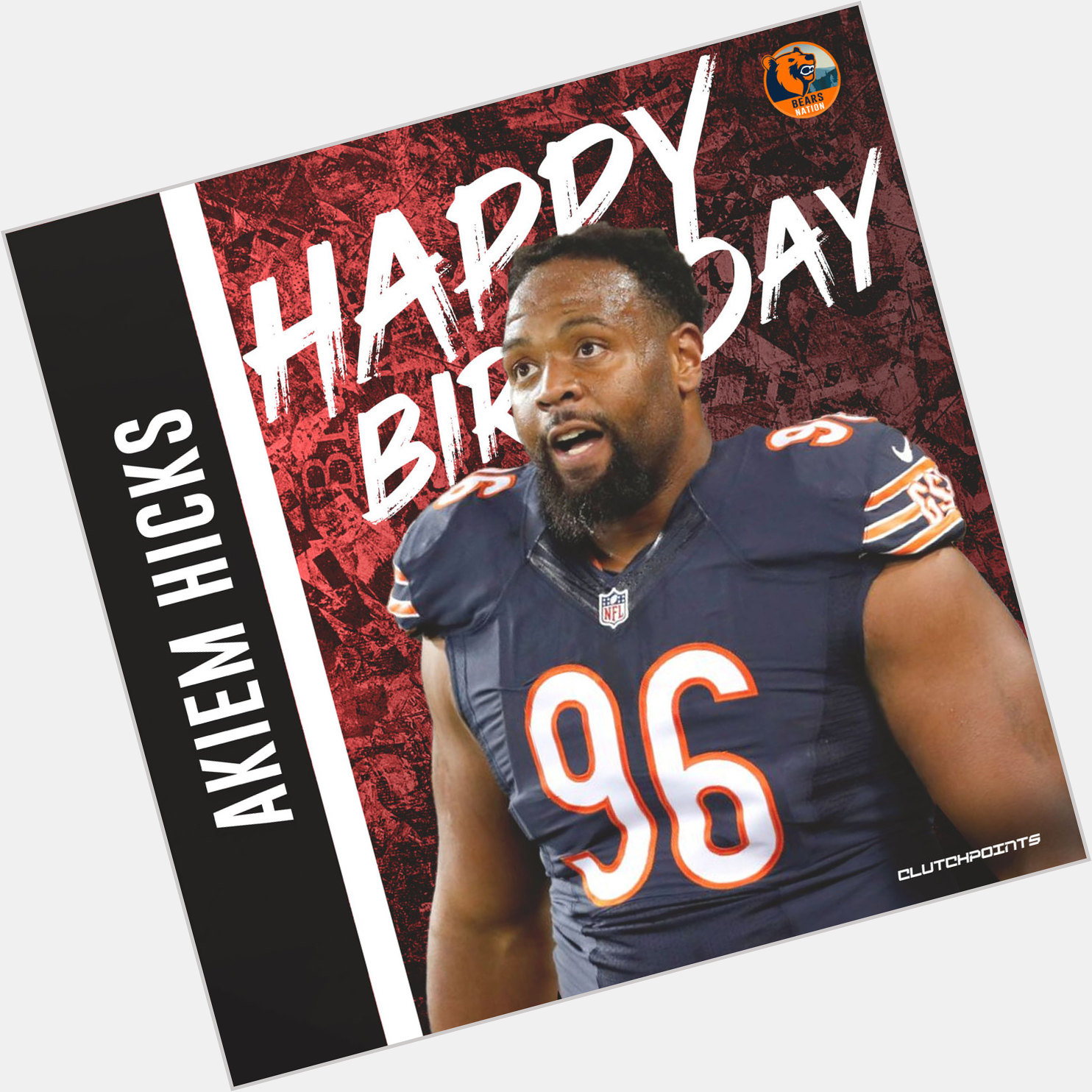 Join Bears Nation in greeting Pro Bowler Akiem Hicks a happy 32nd birthday! 