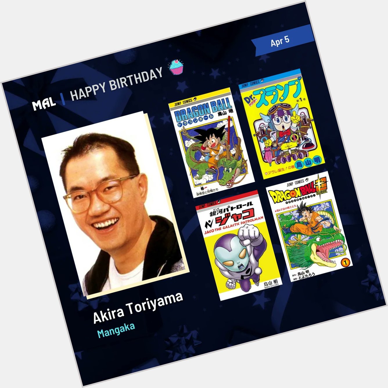 Happy Birthday to Akira Toriyama! Full profile:  