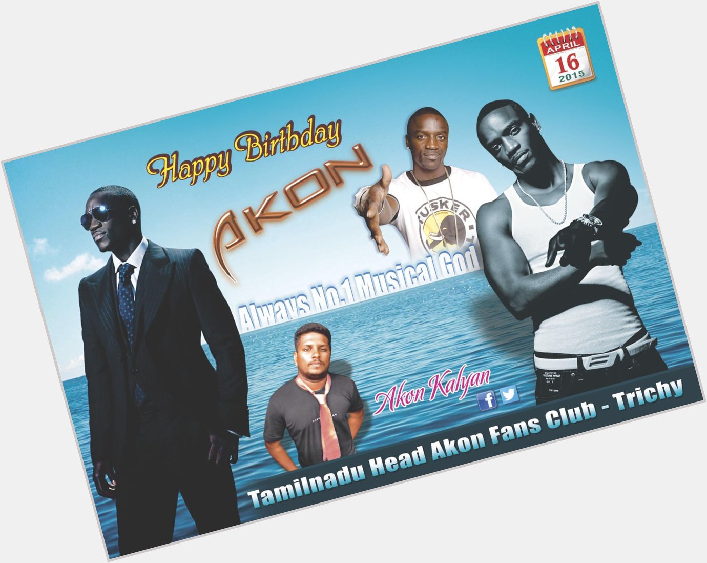 Happy Birthday Akon Sir         