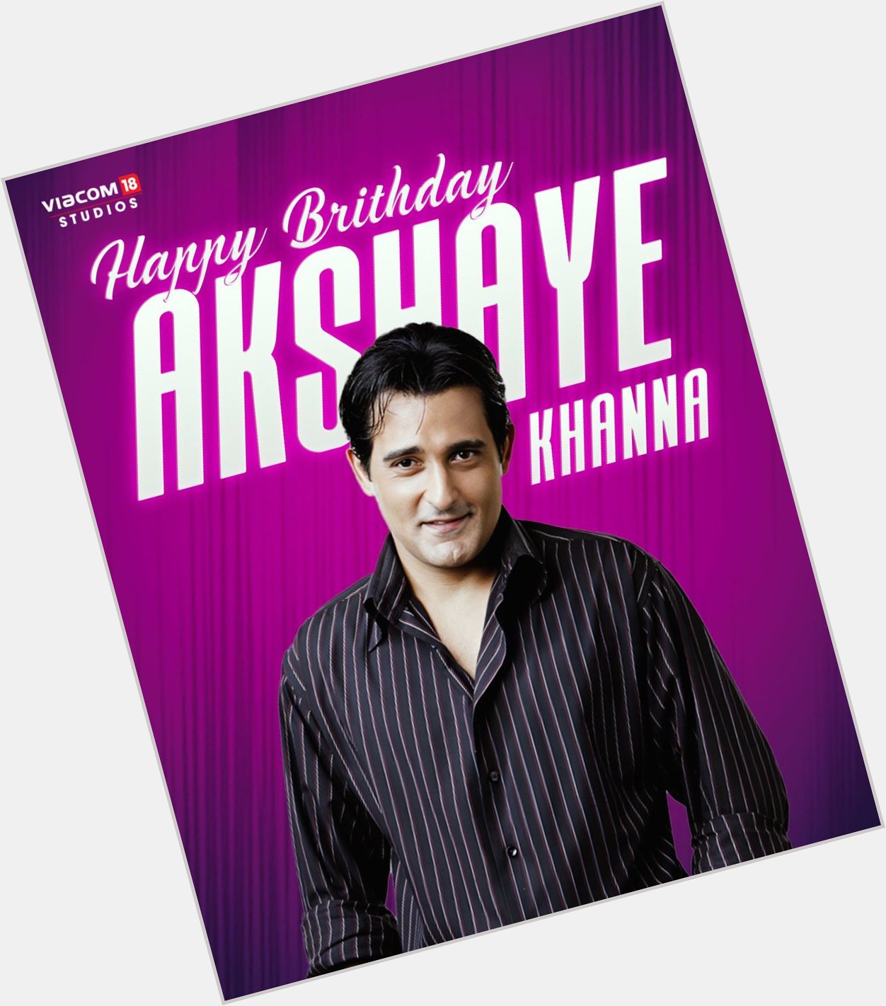 Happy Birthday to the talented actor Akshaye Khanna     