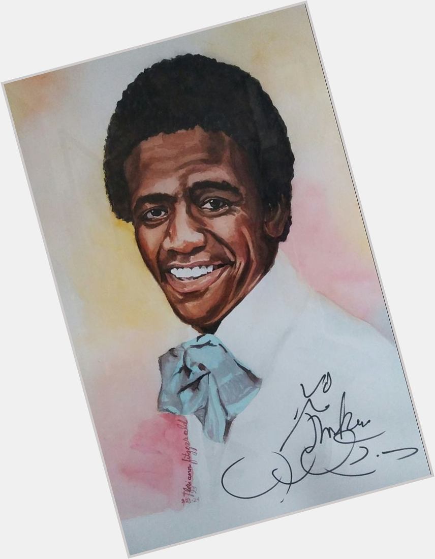  He was given my pencil and he signed my watercolor. <3 HAPPY BIRTHDAY, REVEREND AL GREEN! 