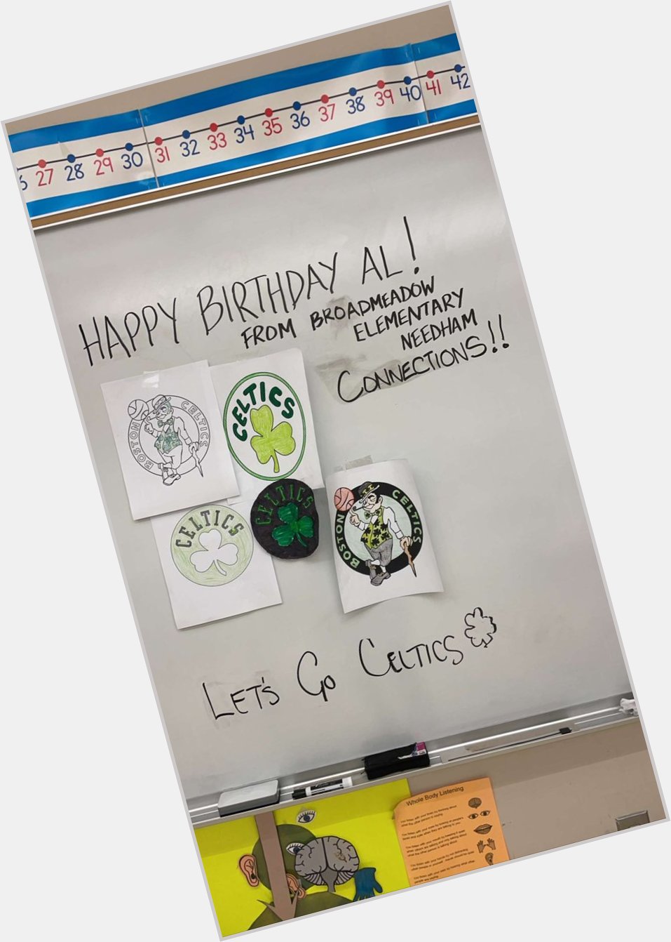Happy Birthday from our class!  
