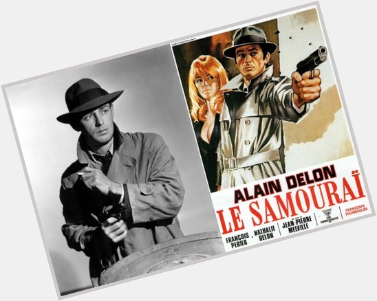  Happy Birthday, Alain Delon! I think we know where he got his look for \"Le Samouraï\". 