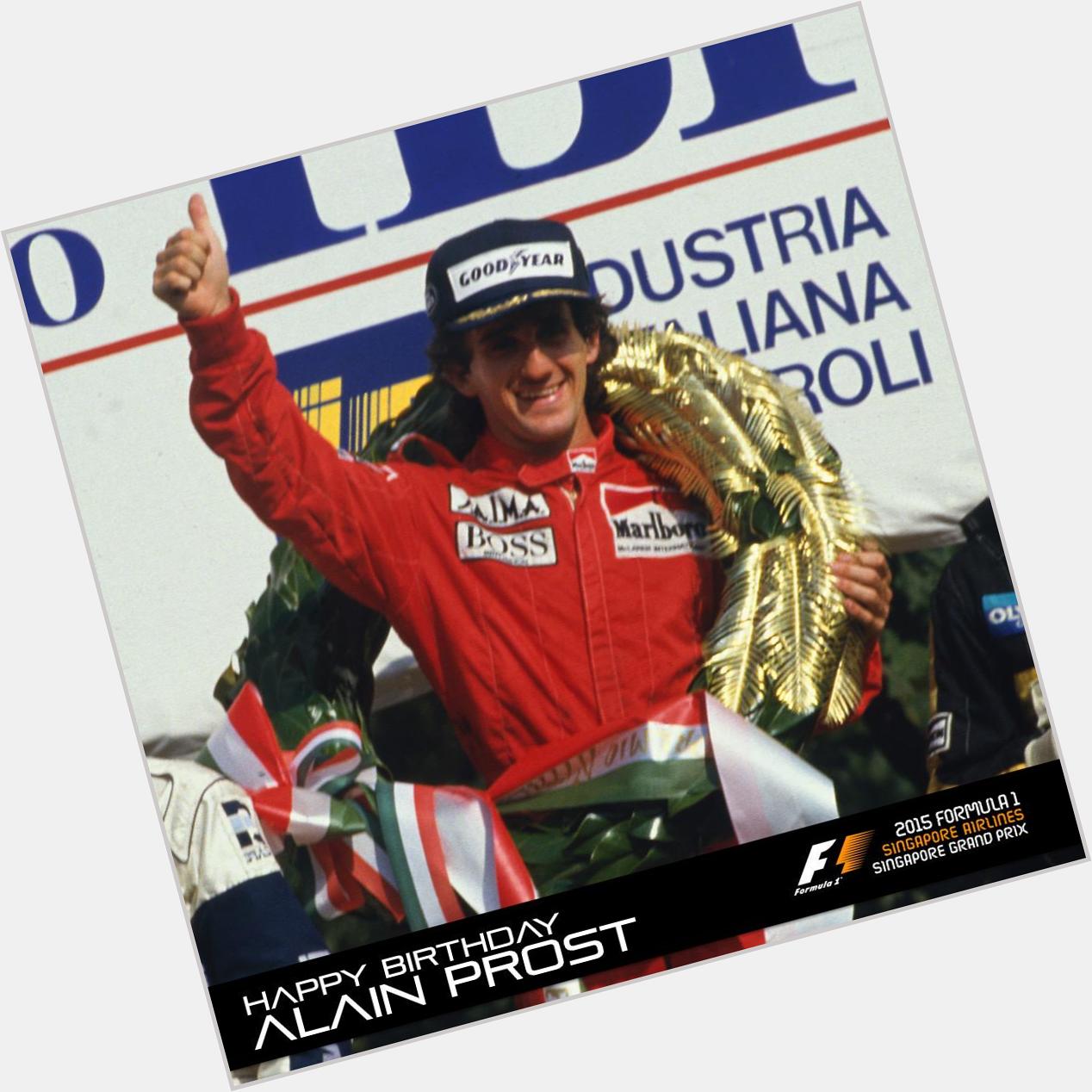 Happy Birthday 4-time World Champion, Alain Prost! 