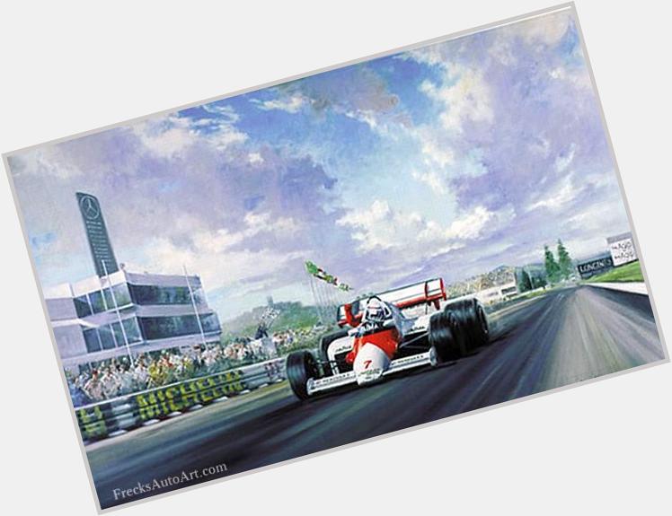 Happy Birthday Alain Prost! Championship Challenger by Alan Fearnley Signed by  