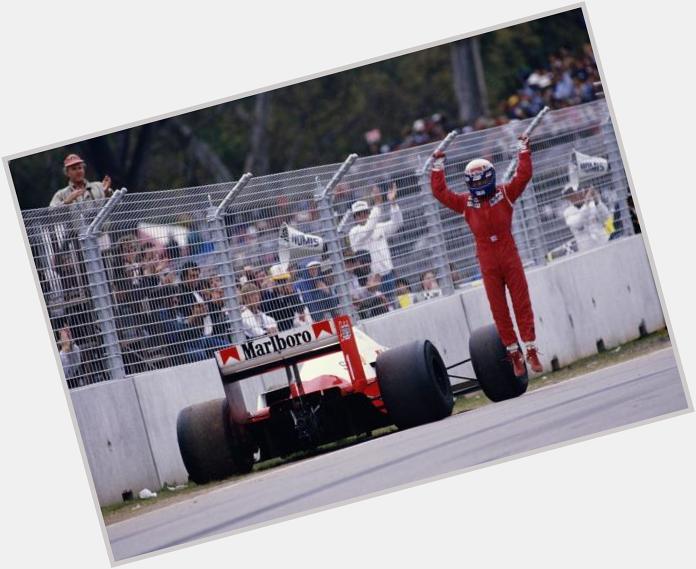 Happy Birthday, Alain Prost. \The Professor\ won 4 World titles and 51 races. 

Pretty decent... 