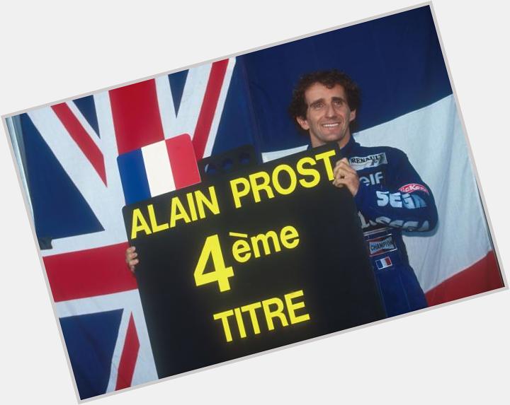 Born on this day in 1955, 4 Time World Champion Alain Prost  . Happy Birthday  