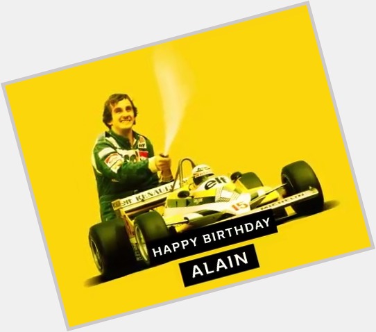 Happy birthday to the legend, Le Professeur, Alain Prost! Joyeux anniversaire Alain.  