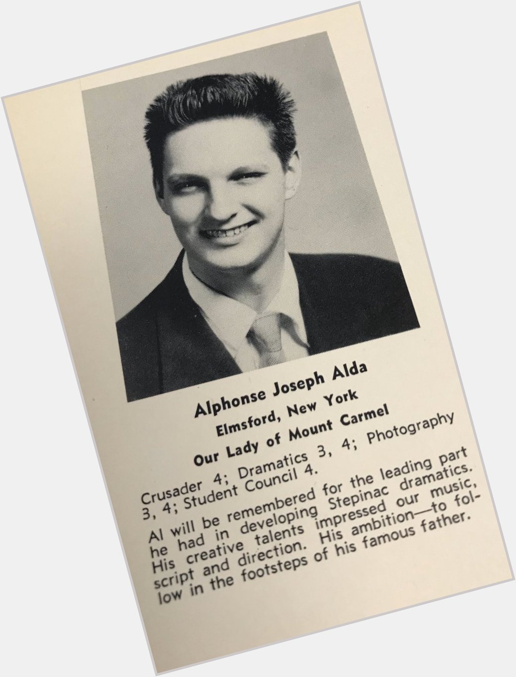  Happy Birthday to our favorite actor Alan Alda from Stepinac HS. Huge Mash fan from the good old days. 