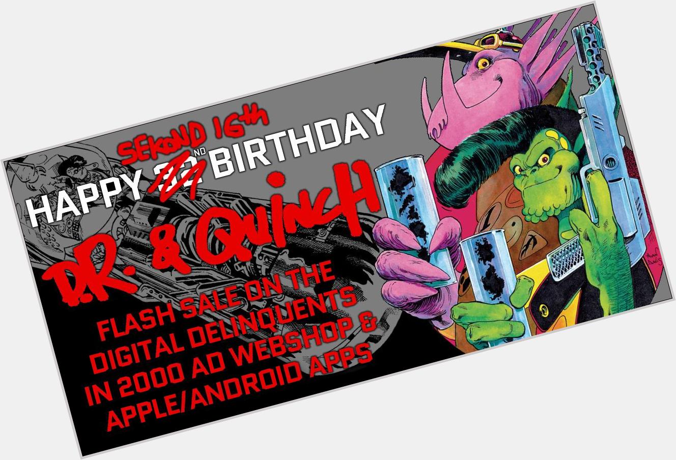A happy 50%-off-digital birthday to Alan Moore & Alan Davis\ alien delinquents D.R. & Quinch!  