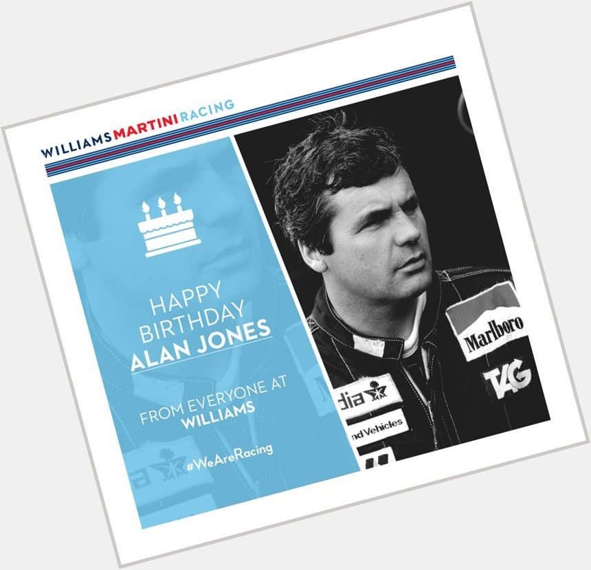 Happy 72nd Birthday to the great Alan Jones, our first world champion! 