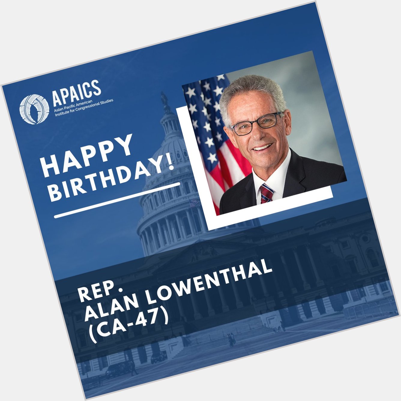 Happy birthday to member Alan Lowenthal 