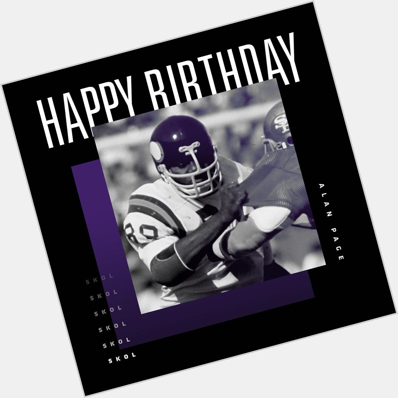Minnesota Vikings: Happy birthday to the legendary Alan Page! ... 
 
 