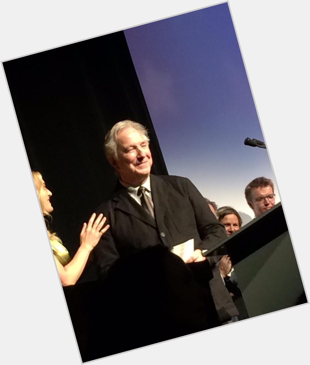 Happy birthday Alan Rickman - bet there are lots of birthday wishes at Glasgow film fest today! (My pic from TIFF) 