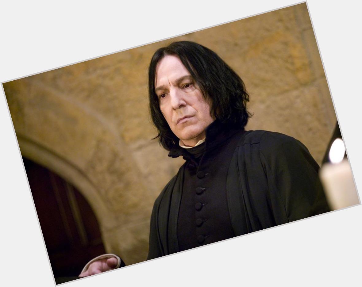 Alan Rickman, who plays Professor in the movies, turns 69 today.  Happy Birthday. 