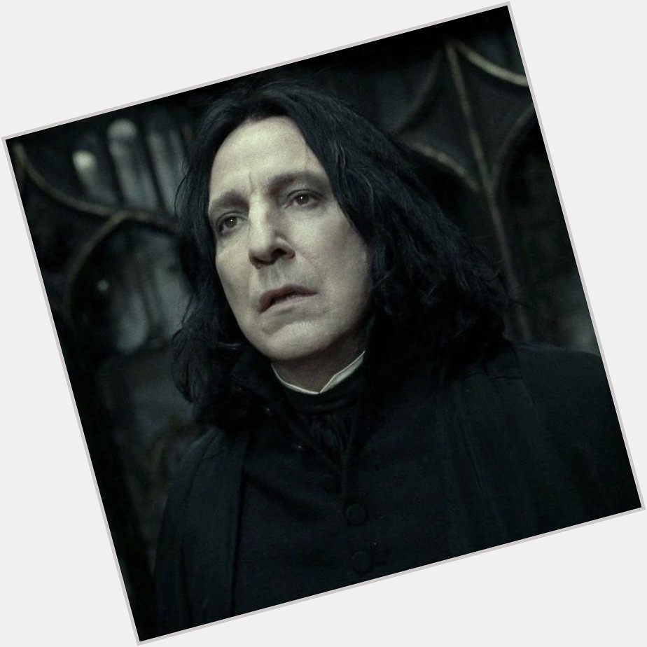 Happy birthday to the brilliant and missed alan rickman  such an iconic actor and the perfect professor snape 