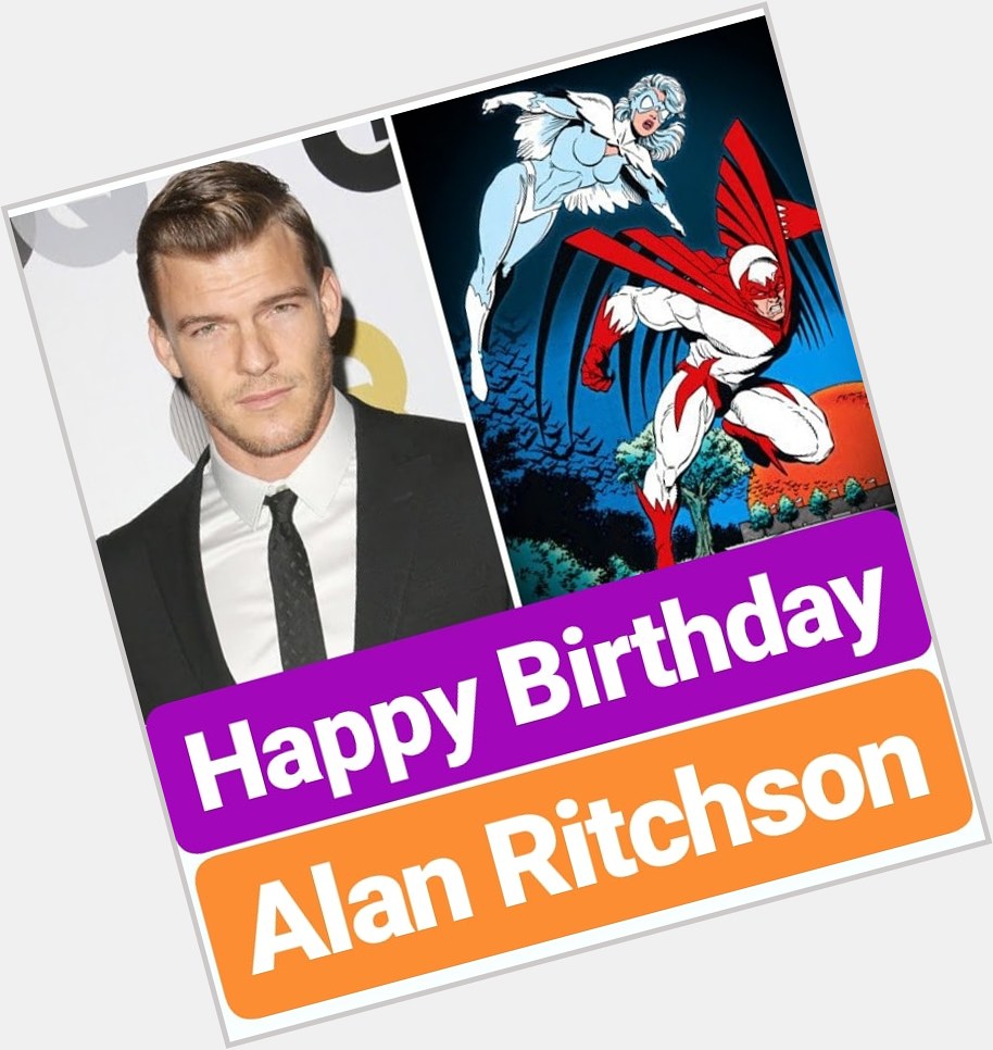 Happy Birthday 
Alan Ritchson  