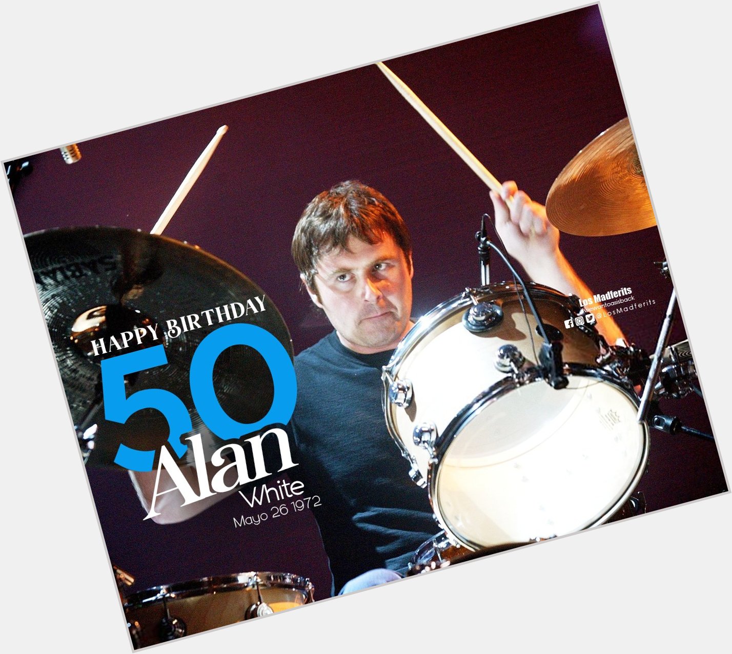 50 AÑOS cumple Alan White....!!!! Happy Birthday 5  0      