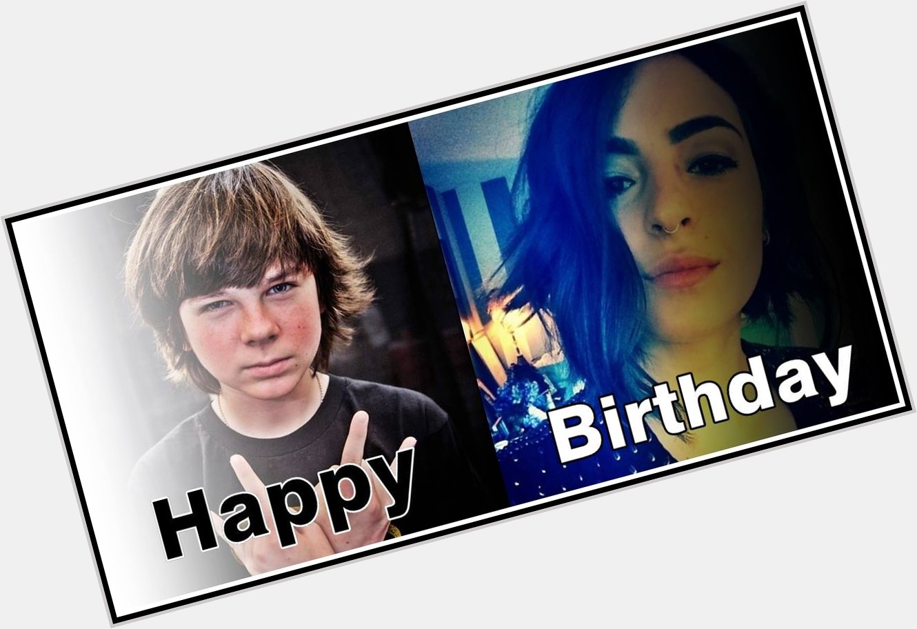 Happy birthday to the awesome Chandler Riggs & Alanna Masterson 