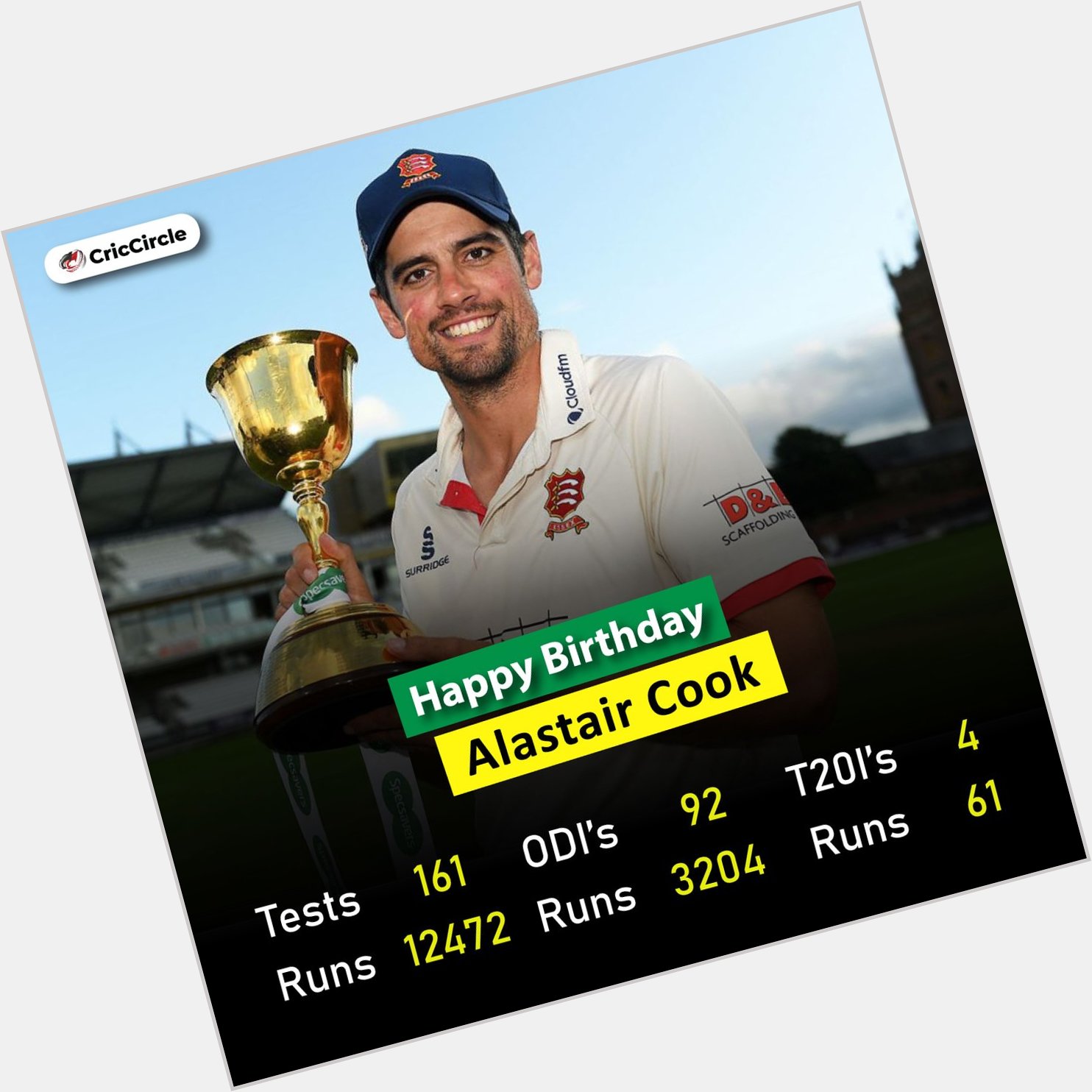 Happy Birthday Alastair Cook       