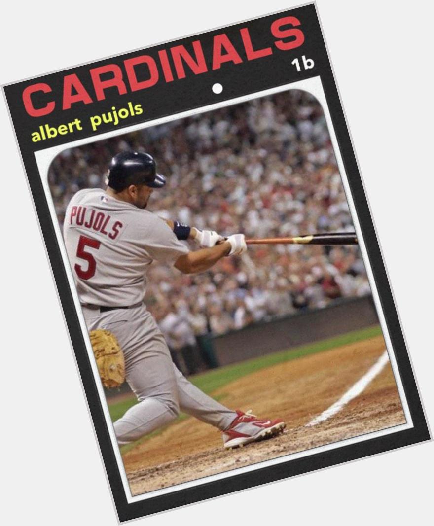Happy 35th birthday to Albert Pujols. Great player. Hope he recovers from lingering foot stuff & is 100%. 