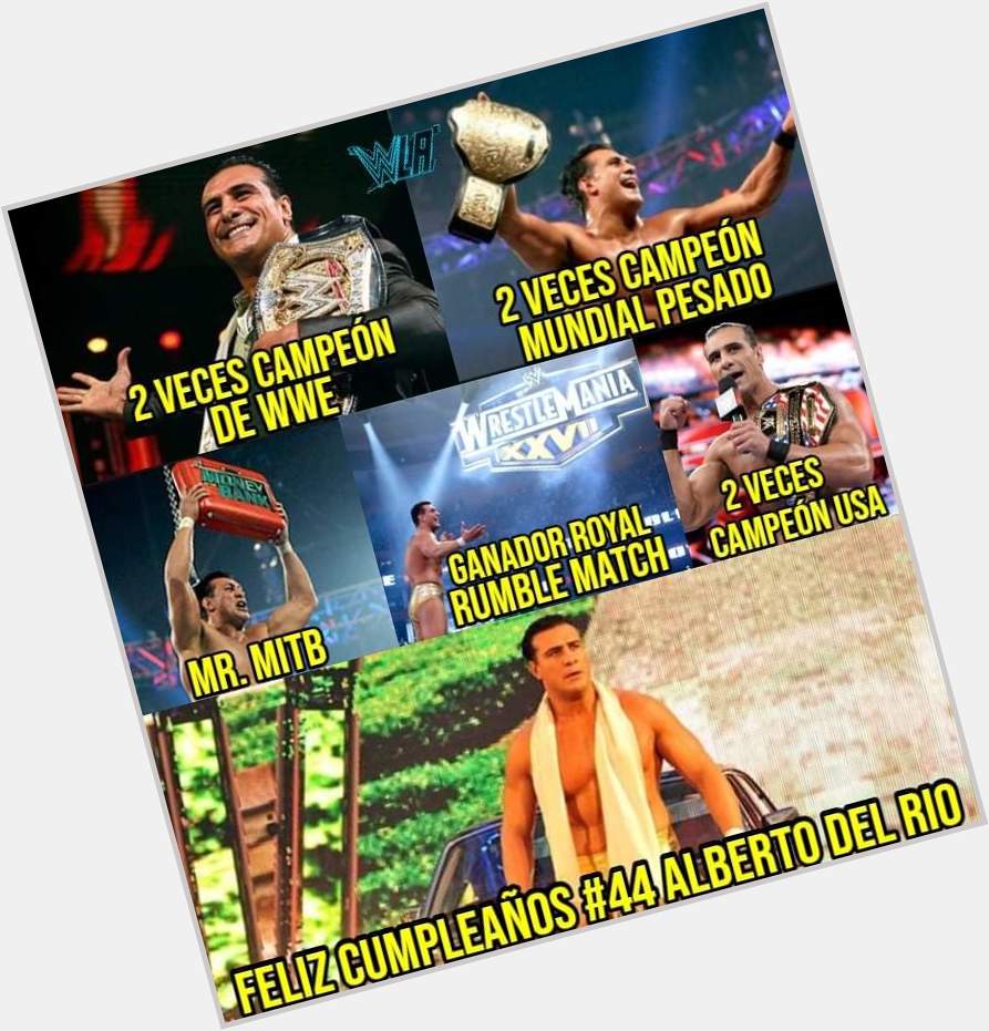 Today is the 44th birthday of former WWE Superstar Alberto Del Rio.
HAPPY BIRTHDAY TO ALBERTO DEL RIO    !!!!!!!! 