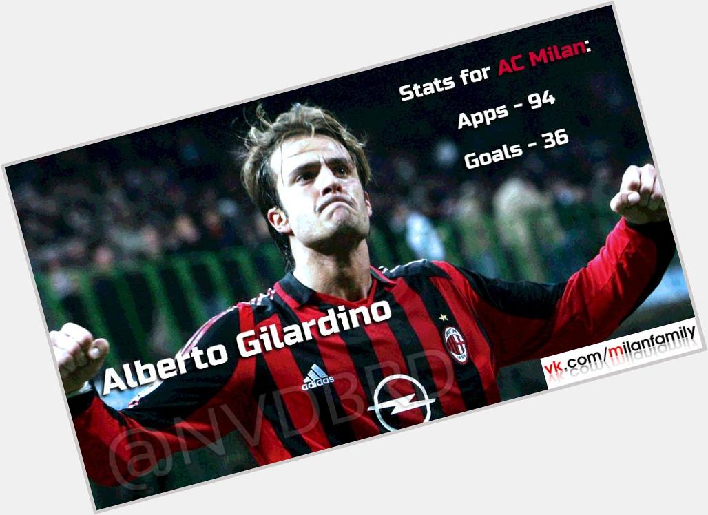 Alberto Gilardino turns 33 today! During his career in AC Milan he scored 36 goals in 94 matches! Happy Birthday! 
