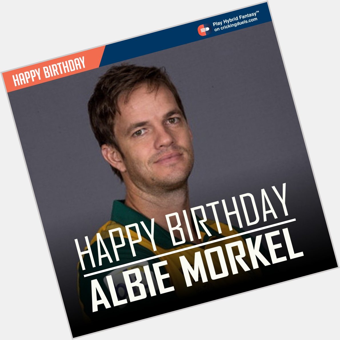Happy Birthday Albie Morkel. The South African cricketer turns 36 today. 
