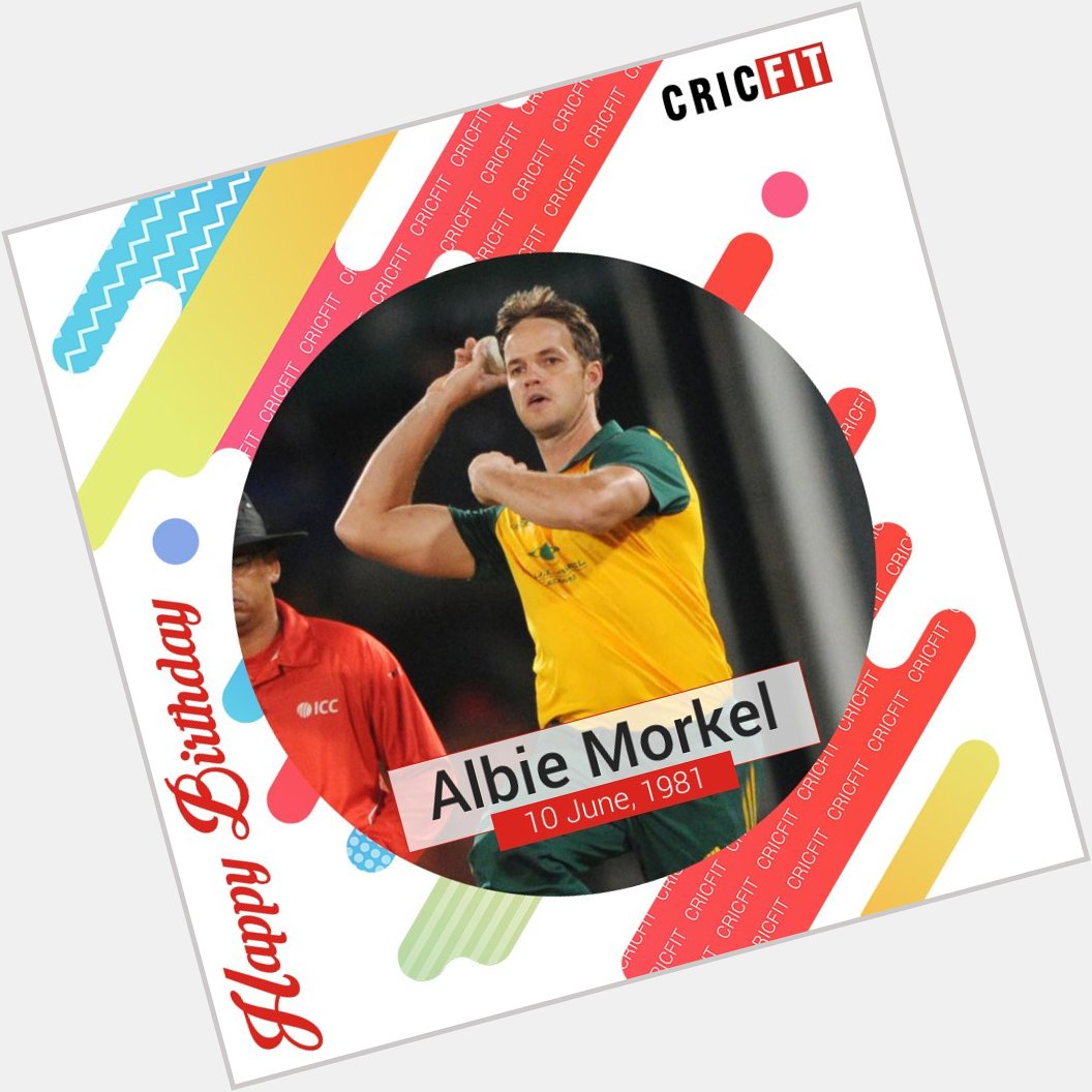 Cricfit Wishes Albie Morkel  a Very Happy Birthday! 