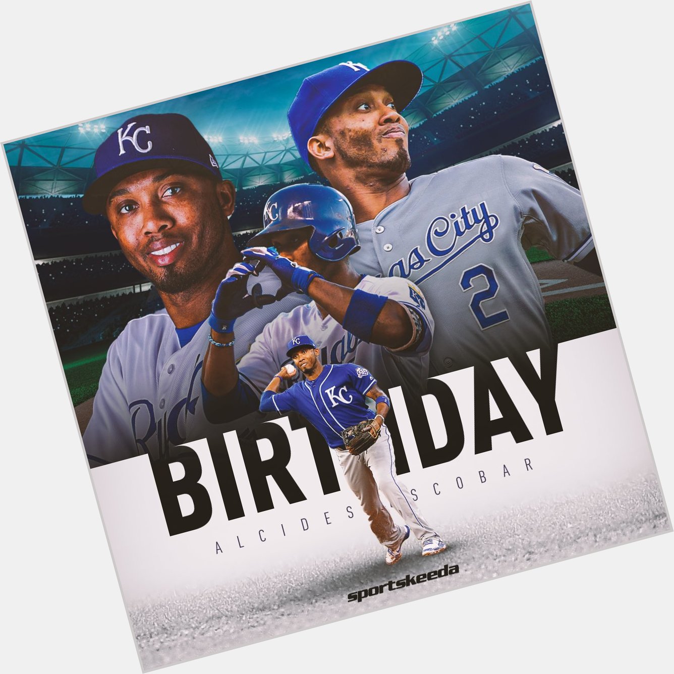 Happy Birthday to shortstop, Alcides Escobar      2015 World Series Champion ALCS MVP All-Star Gold Glove 