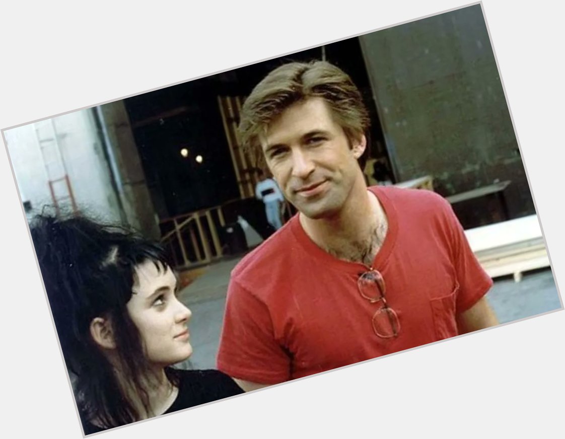 A very happy 64th birthday to Alec Baldwin. Pictured here with Winona Ryder on the set of Beetlejuice, 1987. 