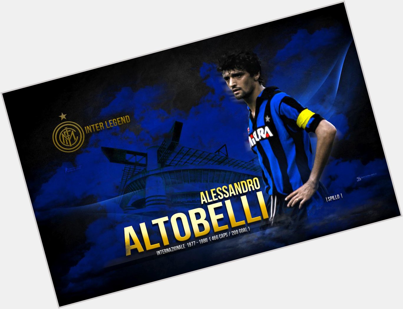 HAPPY BIRTHDAY ALESSANDRO ALTOBELLI
lunico grande Spillo 