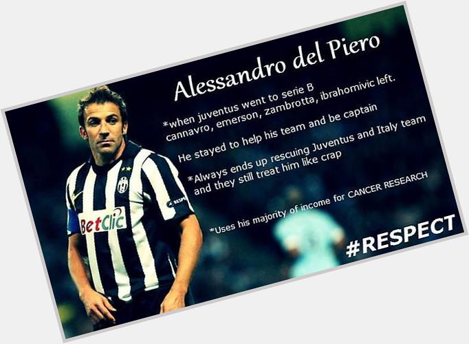 Another year older today.
Happy 40th birthday Alessandro del Piero!!!   