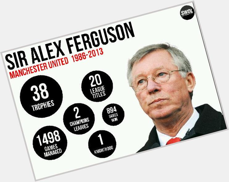 Happy Birthday Sir Alex Ferguson !!! 