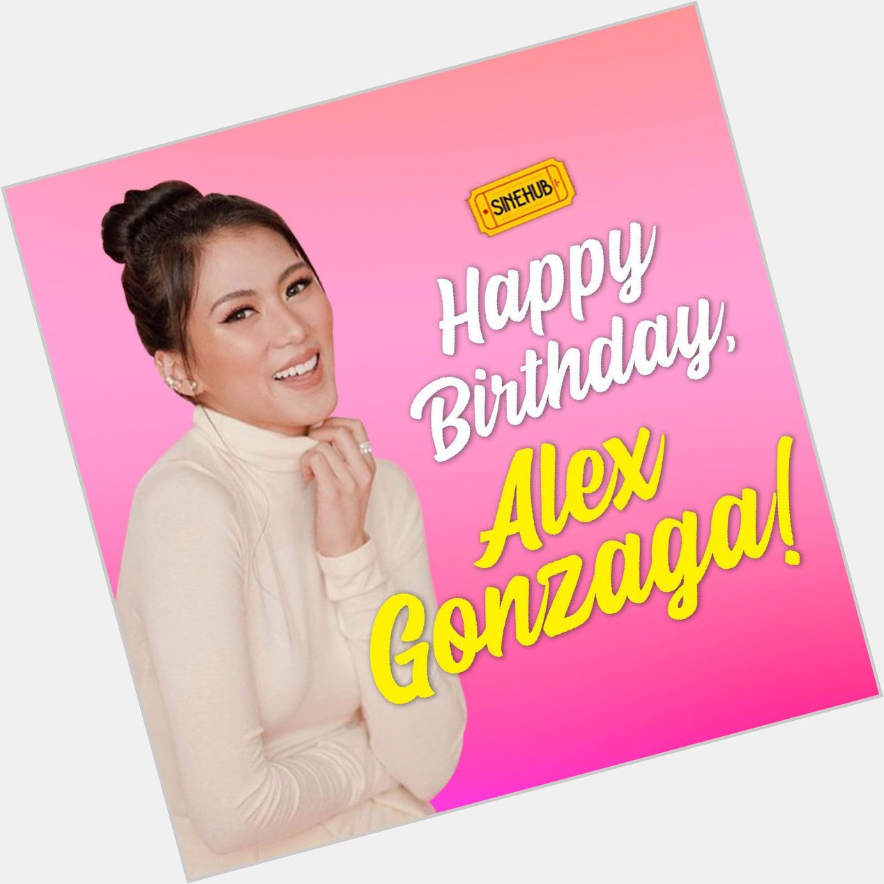 Happy birthday, Alex Gonzaga!  Brb, binge-watch muna kami ng vlogs mo! 