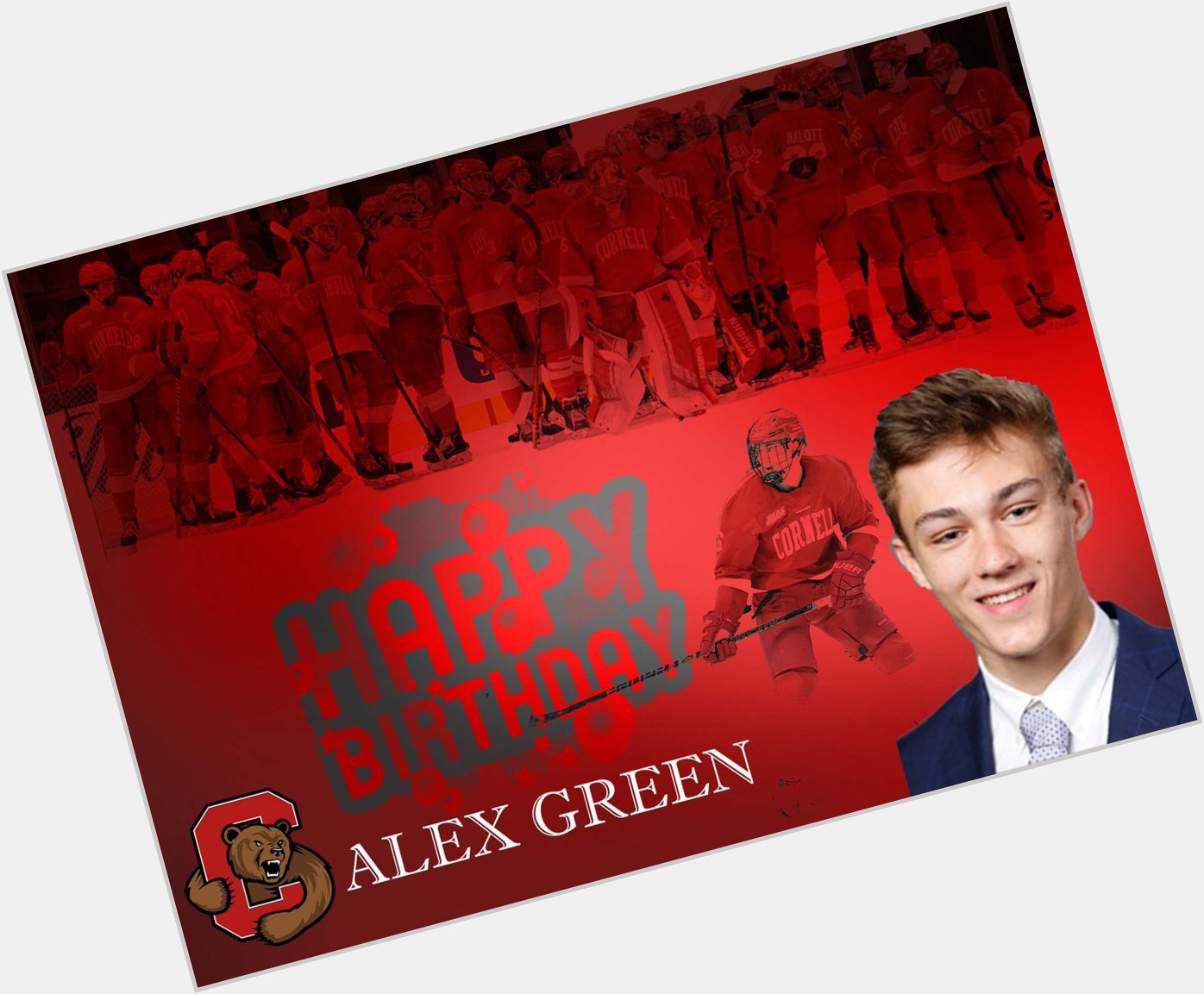 From the team Happy Birthday shout out to Alex Green.  : Ned Dykes 