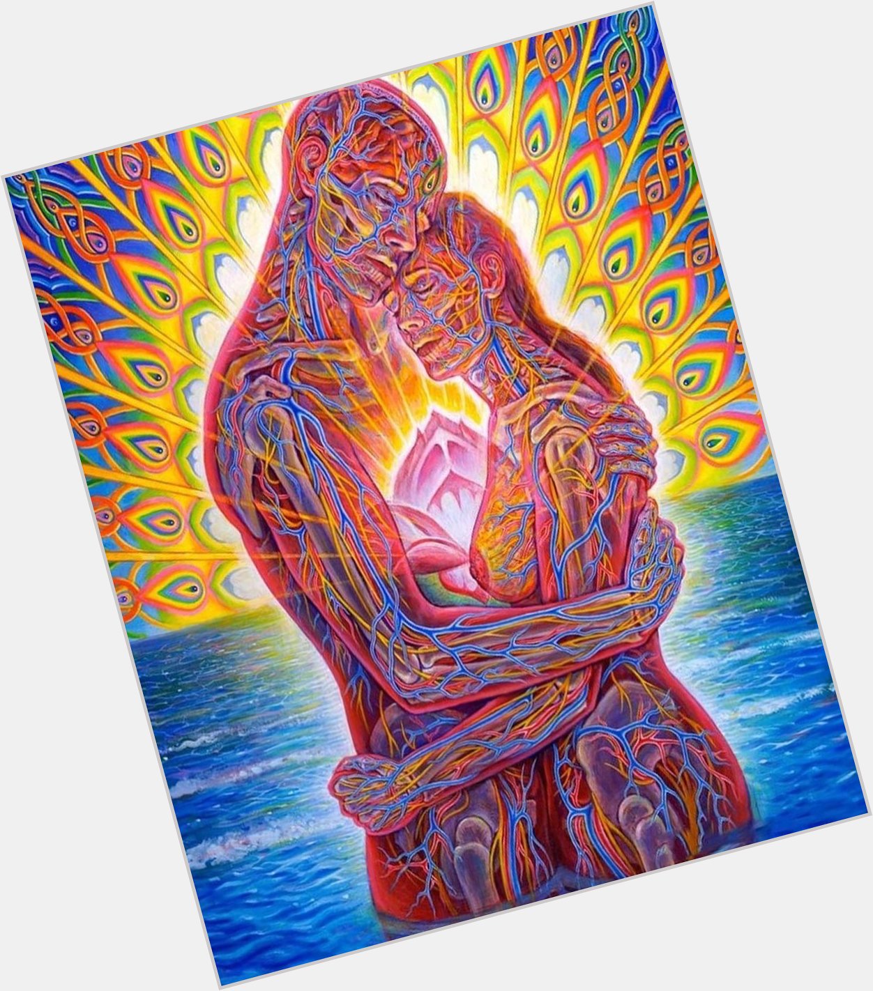 My fave artists bday is today happy bday @ alex grey  you\re divine 
