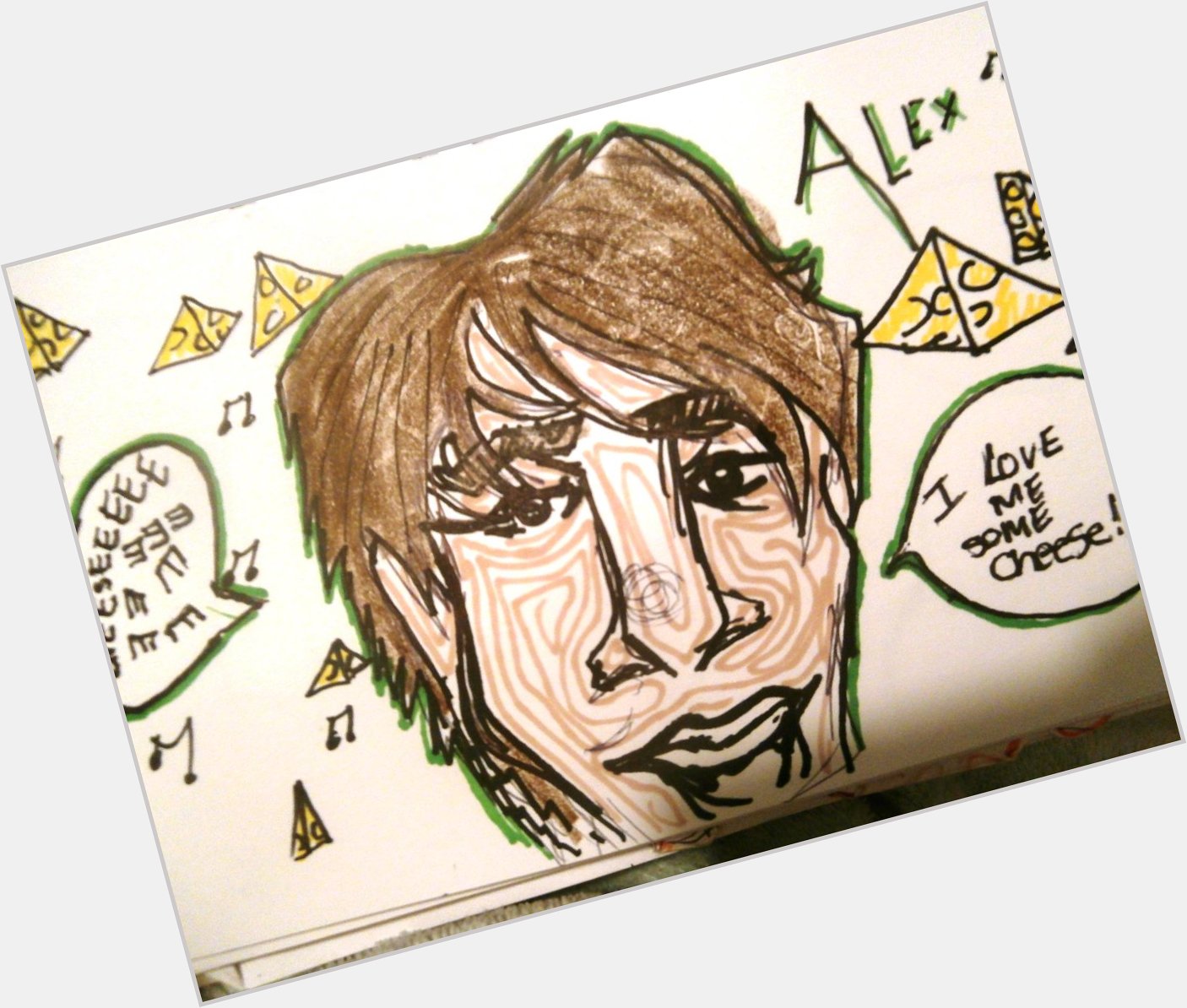 Happy Birthday Alex James! :) xx One of the sketches I had done of him...x 