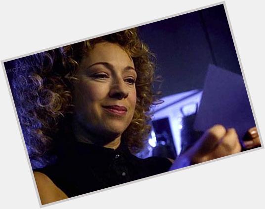 Happy 52nd birthday Alex Kingston, a River that will run forever! (Here she is, opening her birthday cards) 