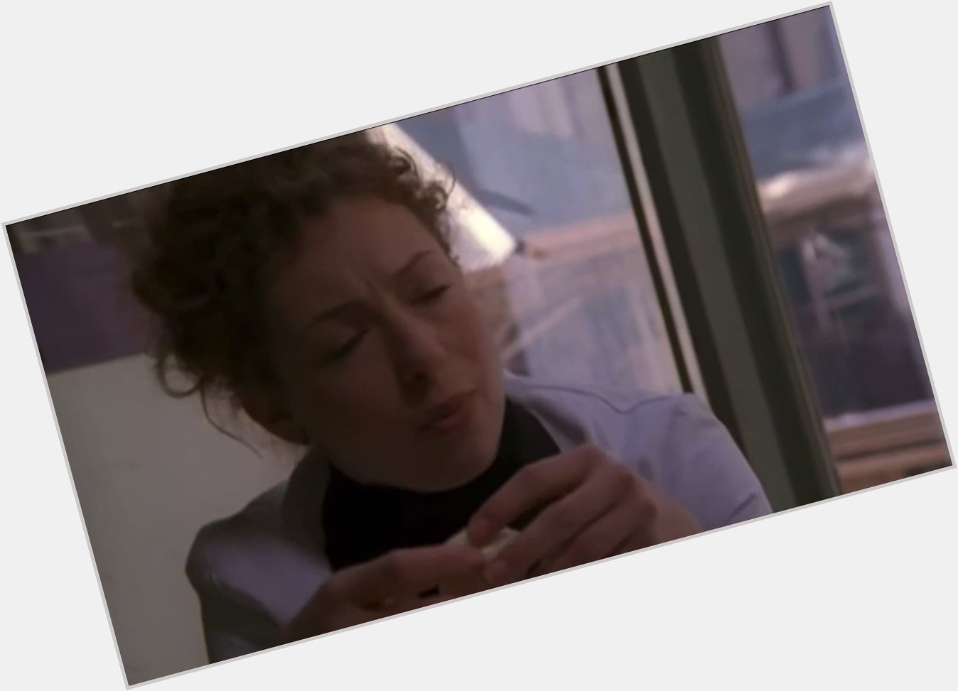 Happy birthday alex kingston no one will ever eat a hard boiled egg like you 