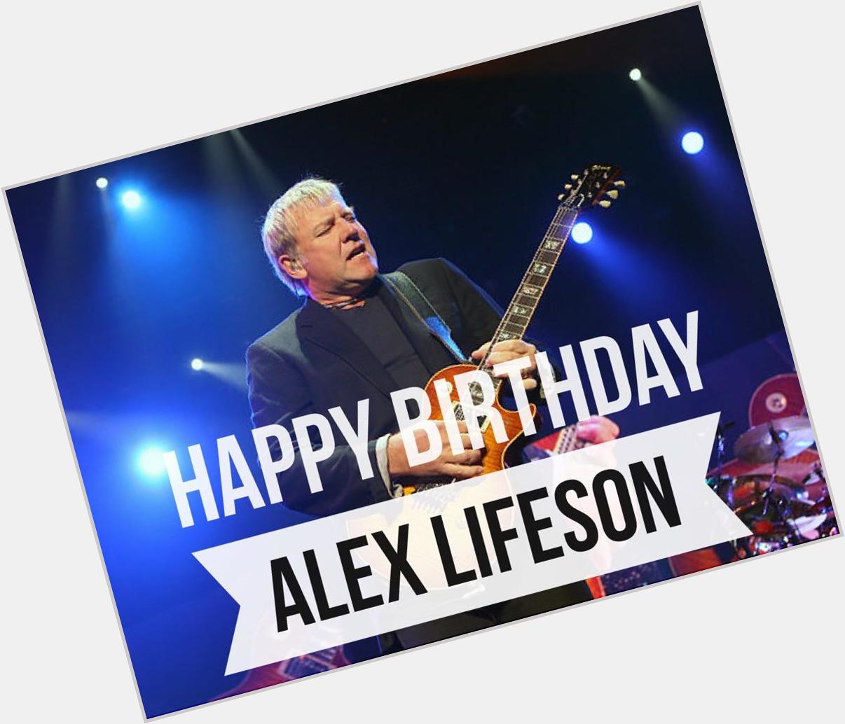 Happy birthday Alex Lifeson!! 