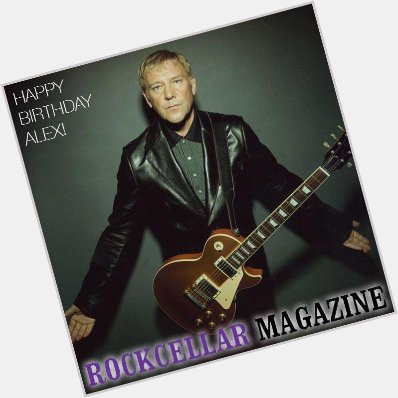 To pass along happy 62nd birthday greetings to Alex Lifeson of   