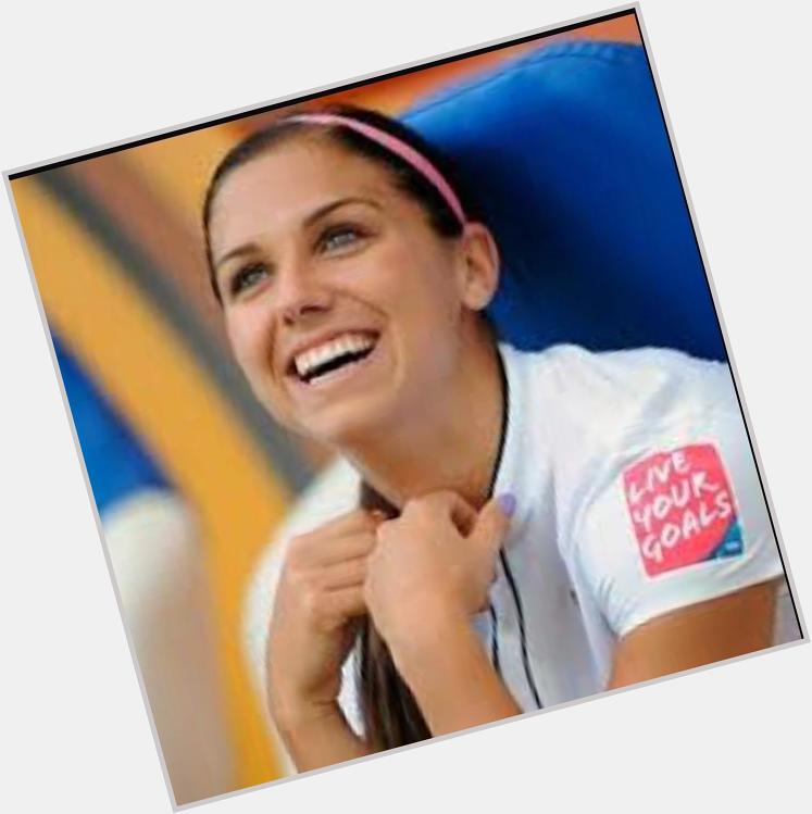 Happy birthday Alex Morgan, on the field but in my heart. 