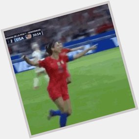 The best goal celebration from the birthday girl. Happy belated 30th birthday, Alex Morgan  