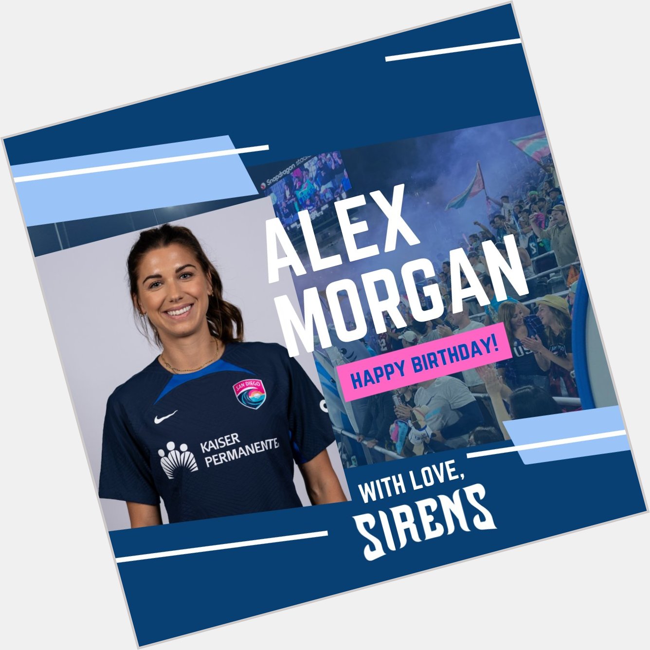 Happy birthday to Alex Morgan!
Share your birthday wishes for Alex here!  