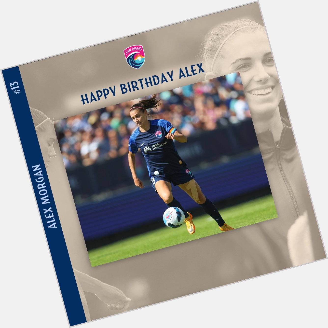 Join us in wishing a very happy birthday to our captain, Alex Morgan!  