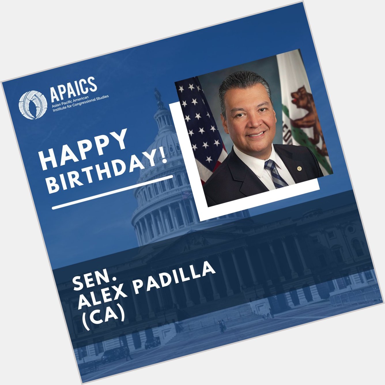 Happy birthday to member Alex Padilla 