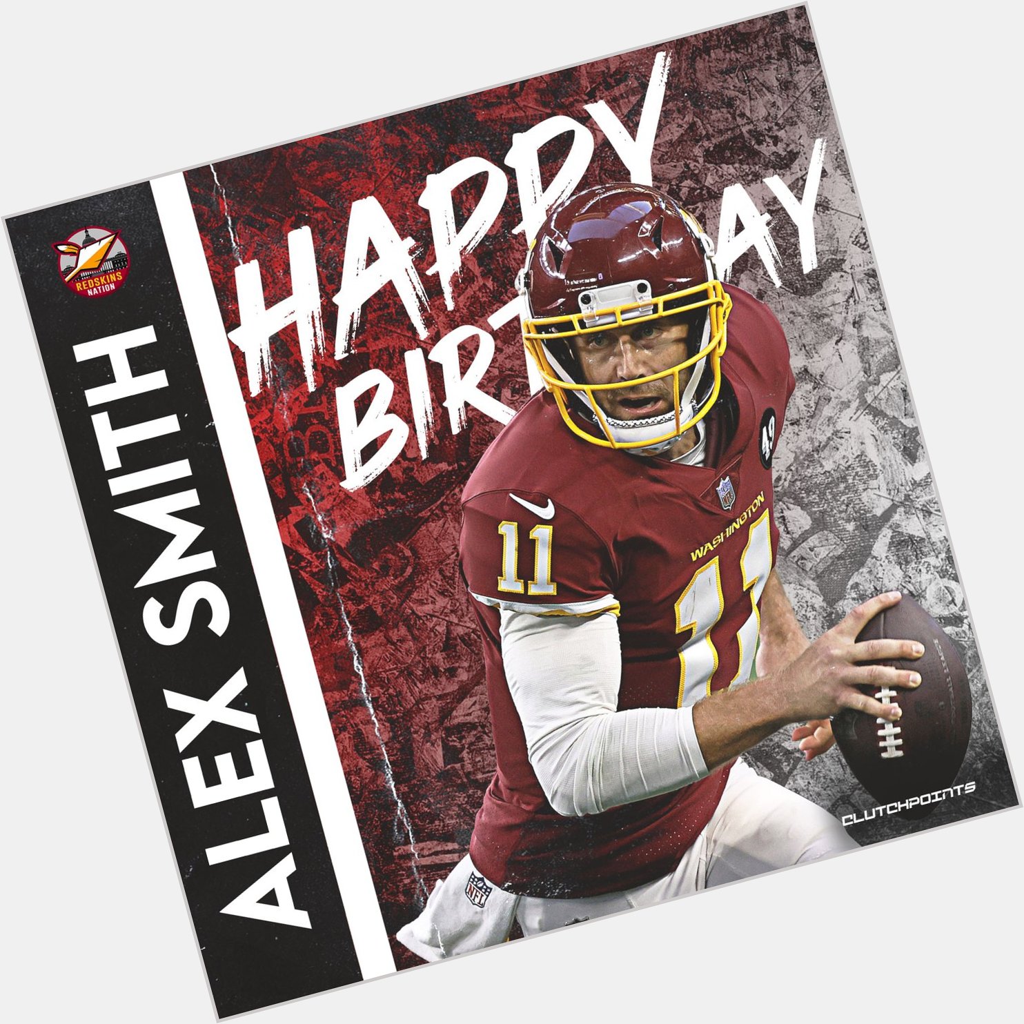 Let\s wish 3x Pro Bowler and 2020 Comeback Player of the year, Alex Smith, a happy 37th birthday!  